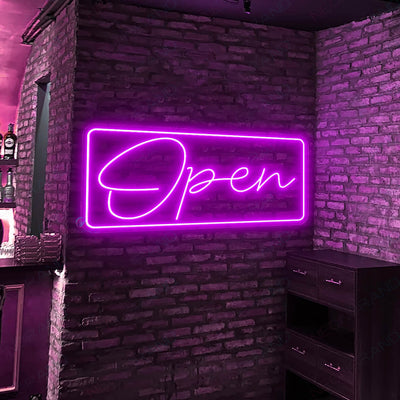 Open Neon Signs Outdoor Waterproof Led Light purple