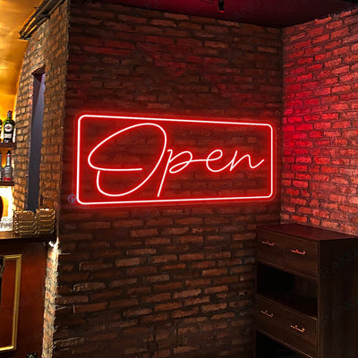 Open Neon Signs Outdoor Waterproof Led Light red