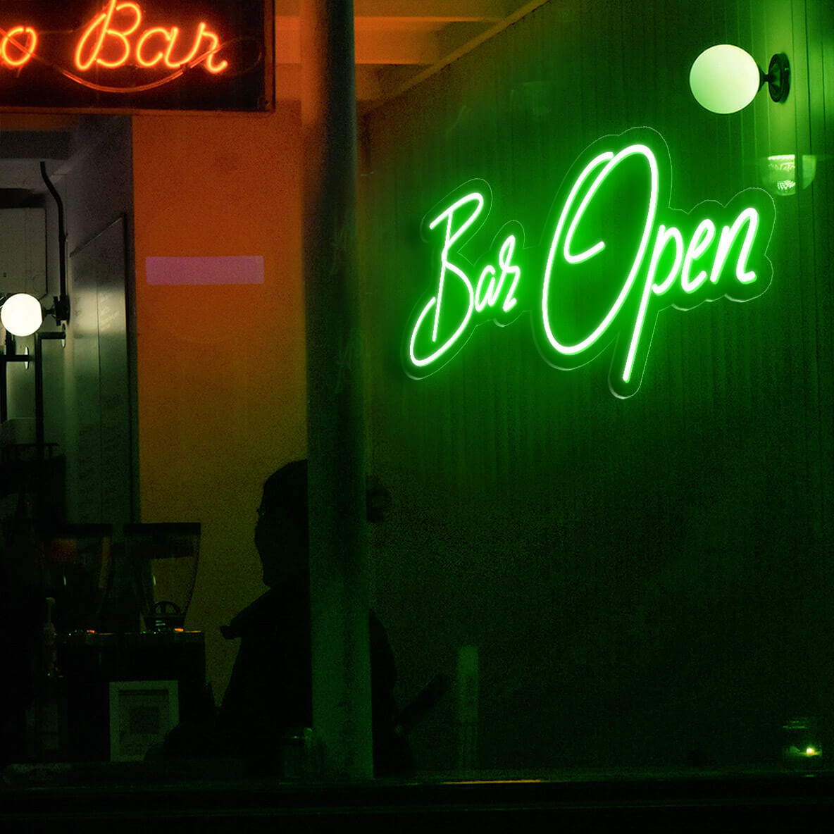 Open Sign Neon Aesthetic Led Light Bar Open
