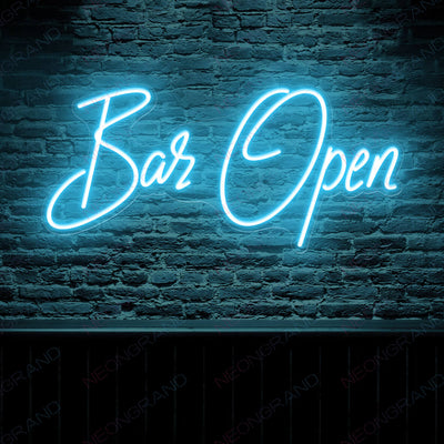 Open Sign Neon Aesthetic Led Light Bar Open