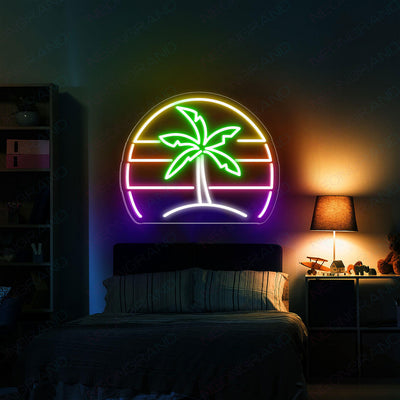 Palm Tree Neon Light Led Sign tropical 3