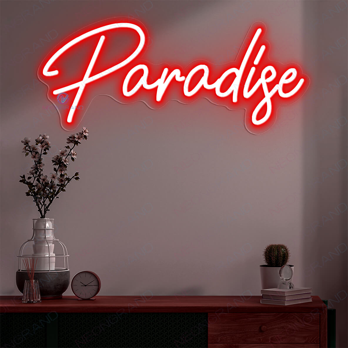 Paradise Neon Sign Bedroom Led Light Up Sign red