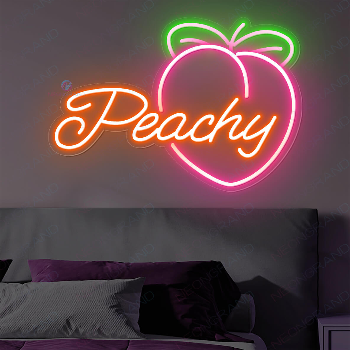 Peachy Neon Sign Peach Led Light pink