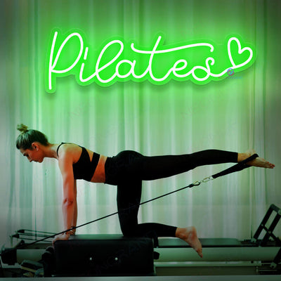 Pilates Neon Sign Led Light green