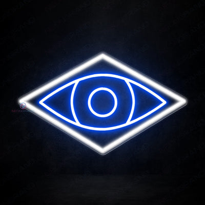 Psychic Neon Sign Eyes Led Light blue
