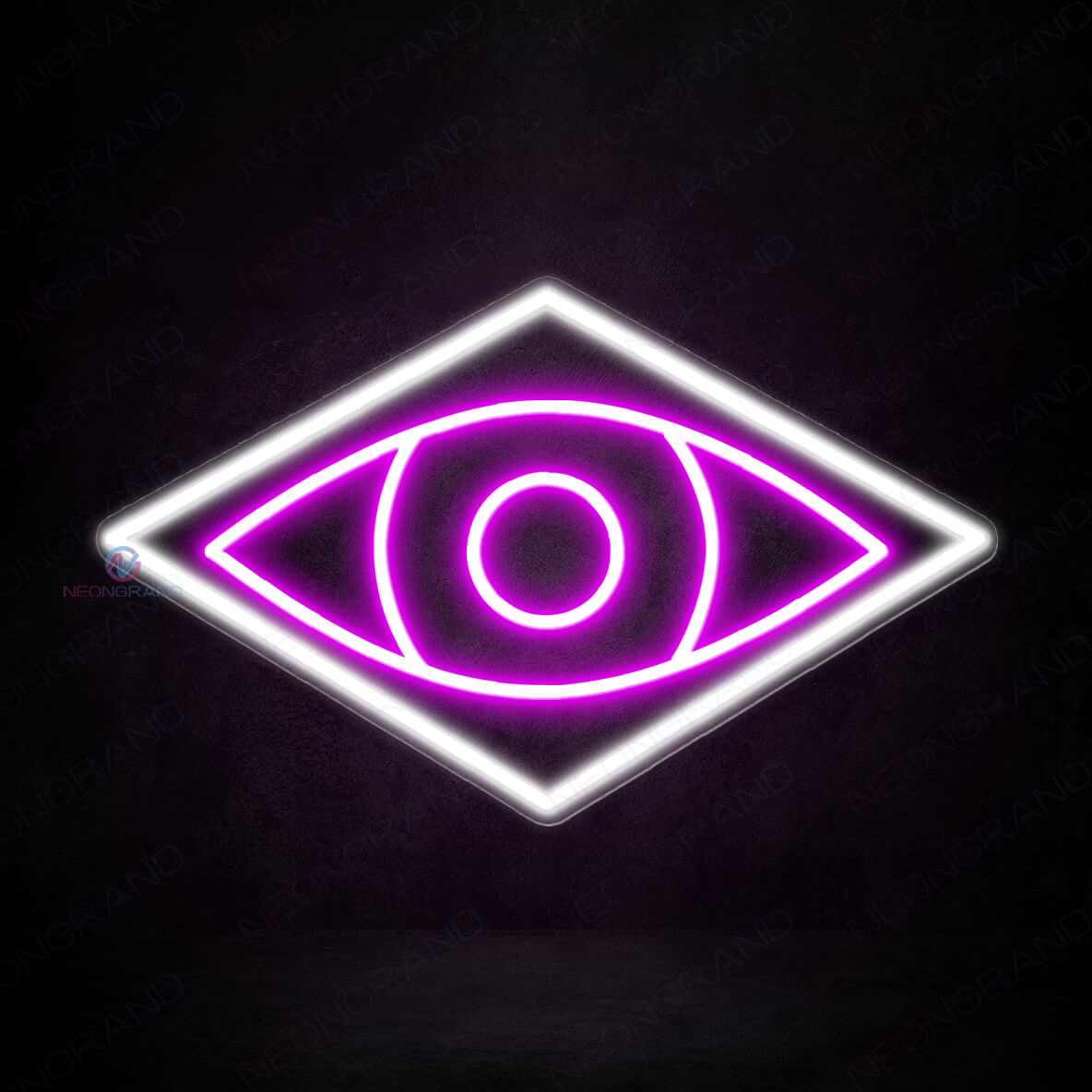 Psychic Neon Sign Eyes Led Light purple