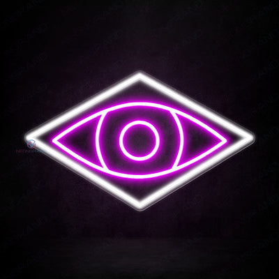 Psychic Neon Sign Eyes Led Light purple