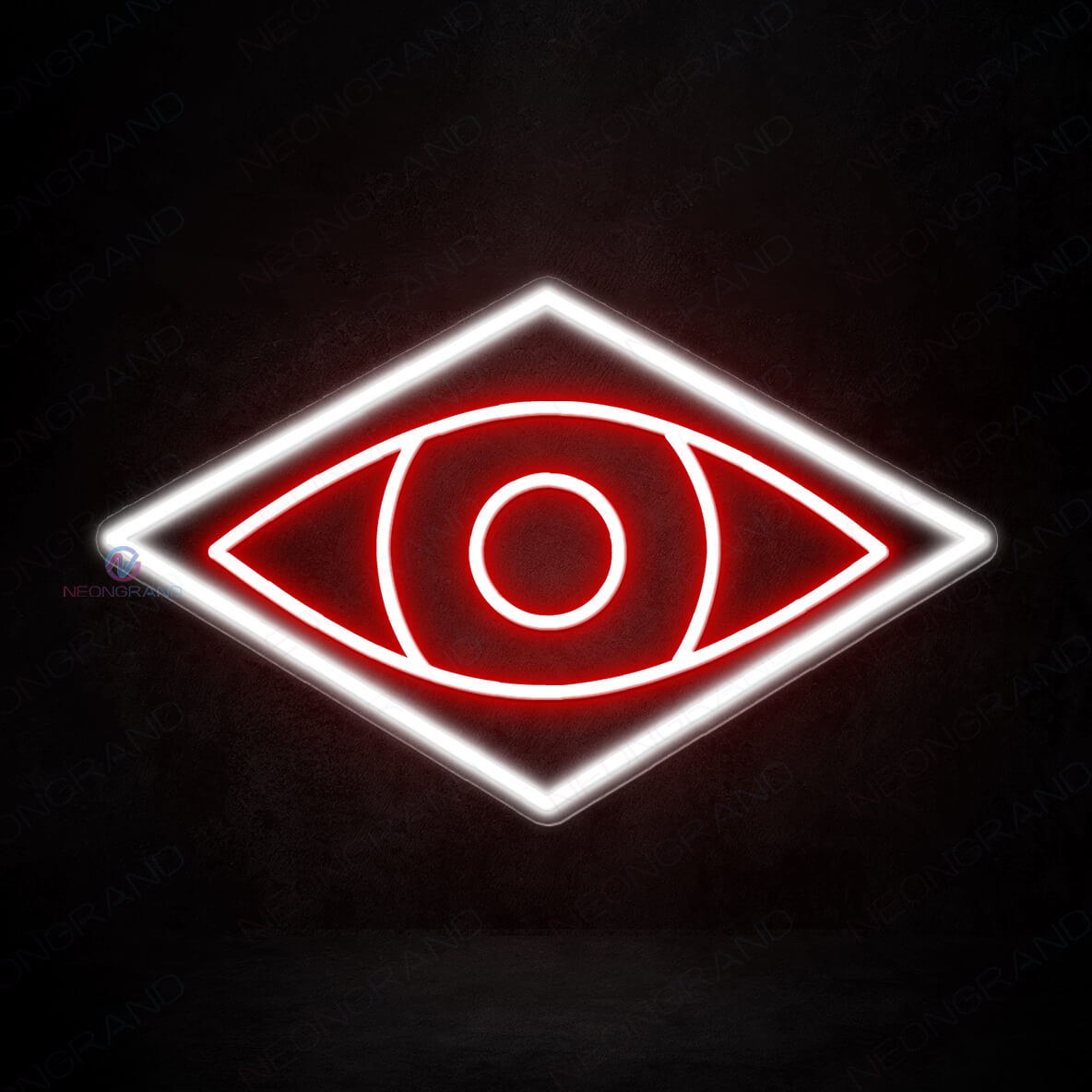 Psychic Neon Sign Eyes Led Light red
