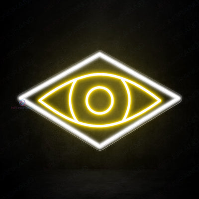 Psychic Neon Sign Eyes Led Light yellow