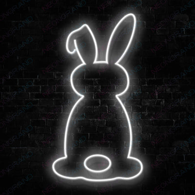 Rabbit Neon Sign Animal Led Light white