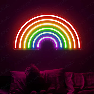 Rainbow Neon Sign Aesthetic Led Sign Night Light