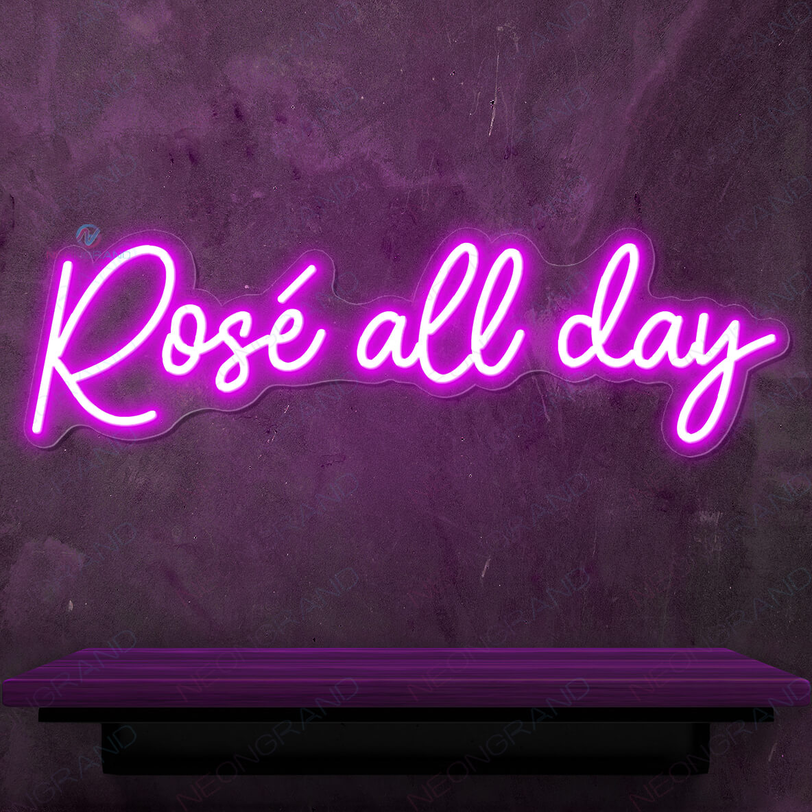 Rose All Day Neon Sign Light - NeonGrand