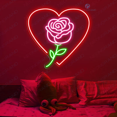 Rose Neon Sign Flower Led Light 1