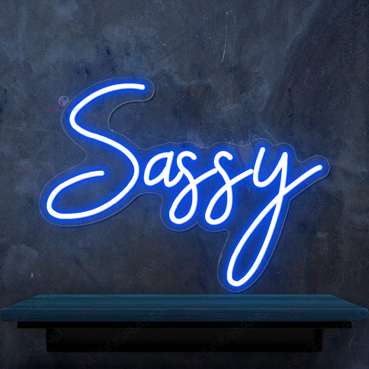 Sassy Neon Sign Stay Sassy Neon Party Led Light blue
