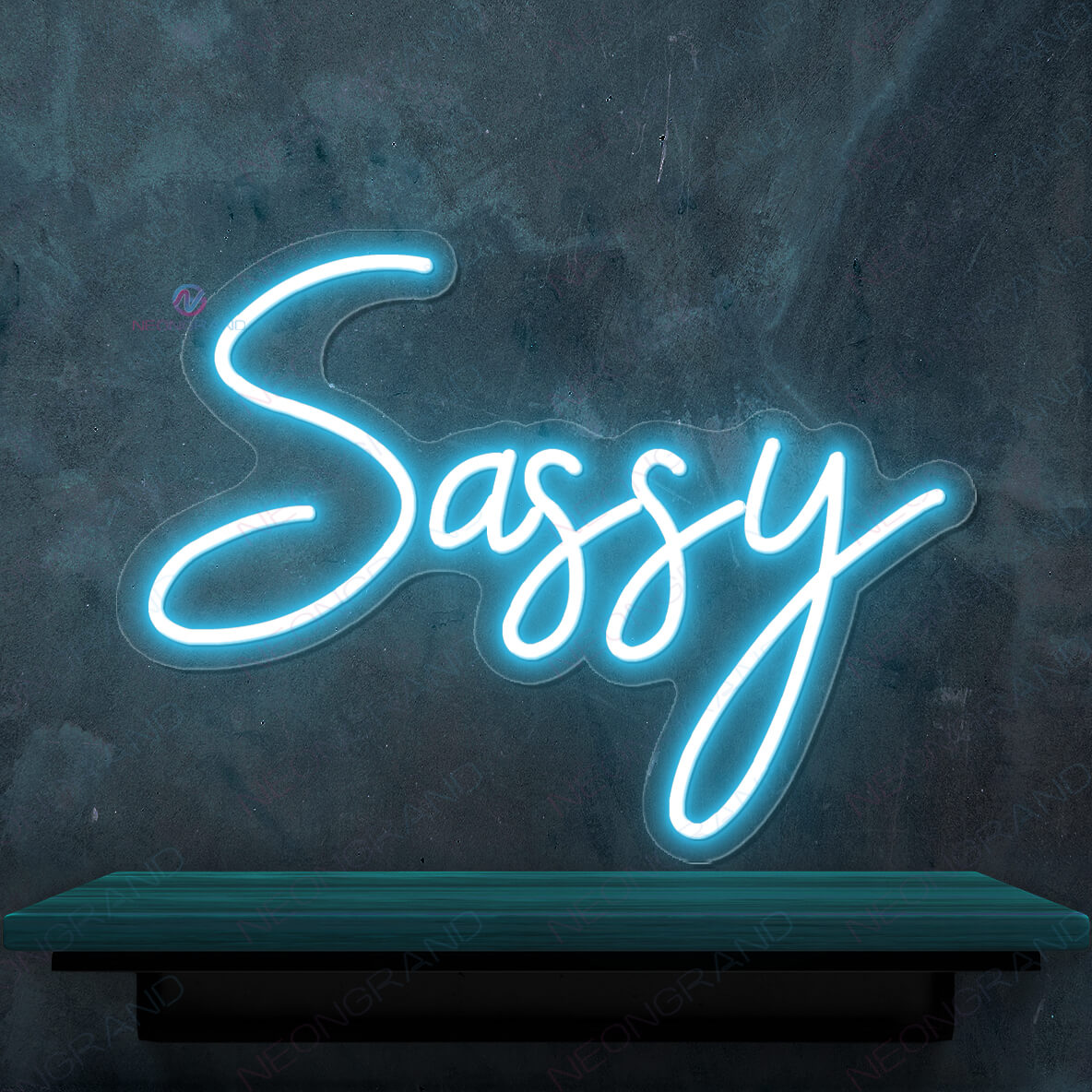 Sassy Neon Sign Stay Sassy Neon Party Led Light light blue