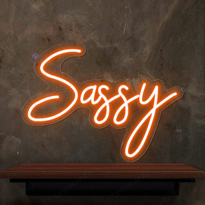 Sassy Neon Sign Stay Sassy Neon Party Led Light orange1
