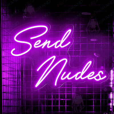 Send Nudes Neon Sign Sexy Led Light purple
