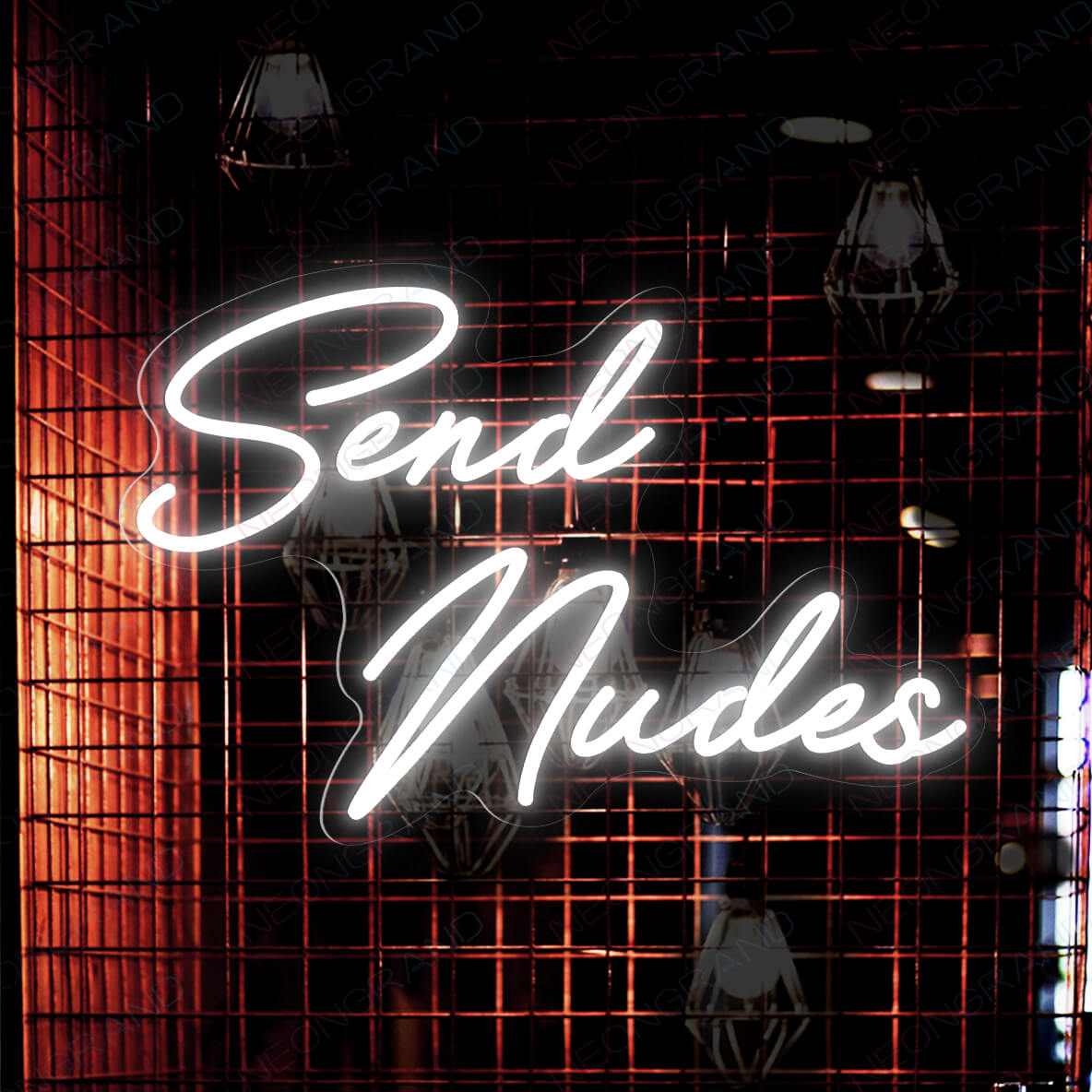 Send Nudes Neon Sign Sexy Led Light white