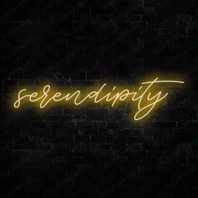 Serendipity BTS Neon Sign Army KPop Led Light Orange Yellow