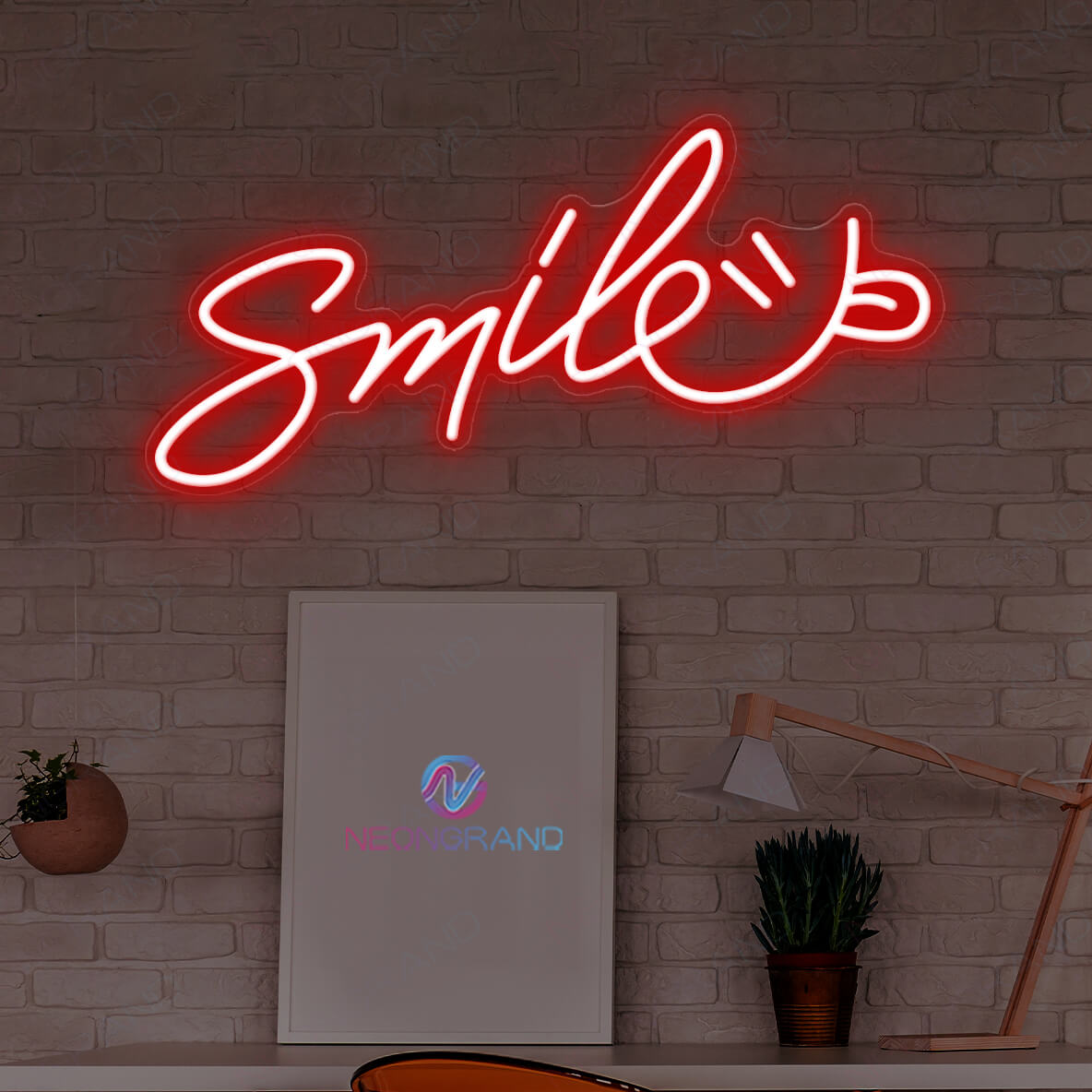 Smile Neon Sign Smiley Face Led Light - NeonGrand