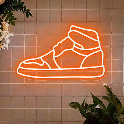 Sneaker Neon Sign Shoe Led Light orange