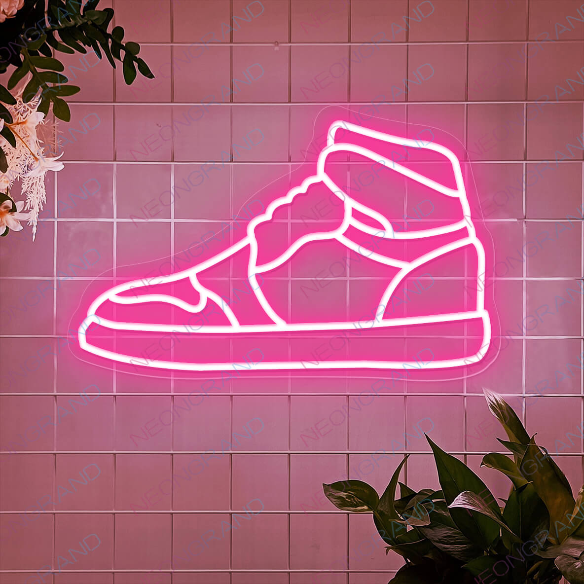 Sneaker Neon Sign Shoe Led Light pink