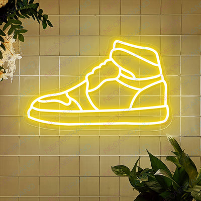 Sneaker Neon Sign Shoe Led Light yellow