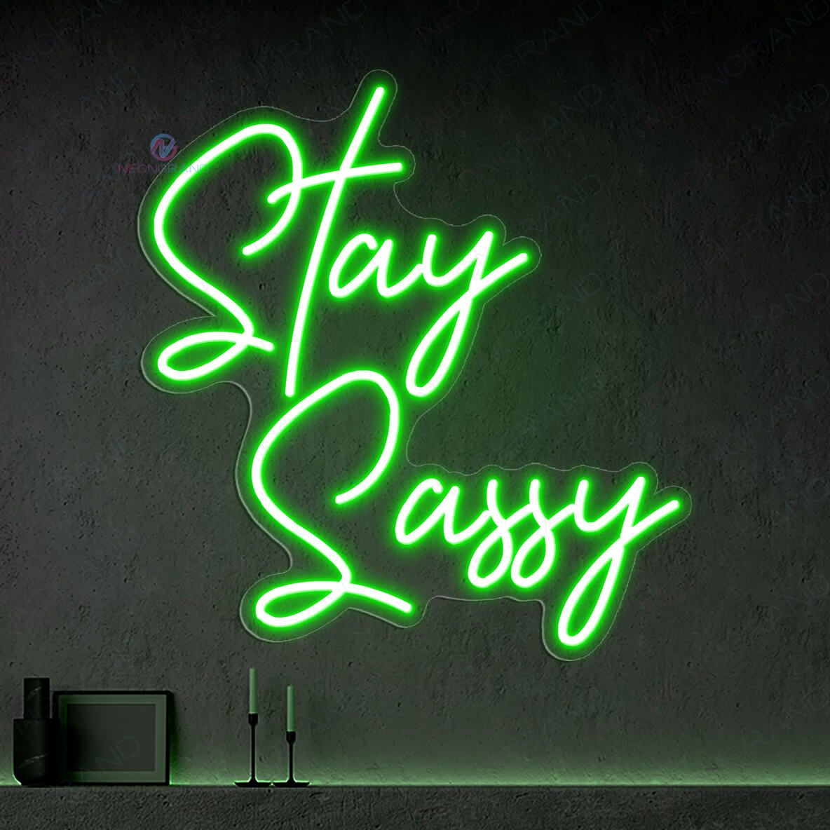Stay Sassy Neon Sign Cool Neon Sign Party Led Light green