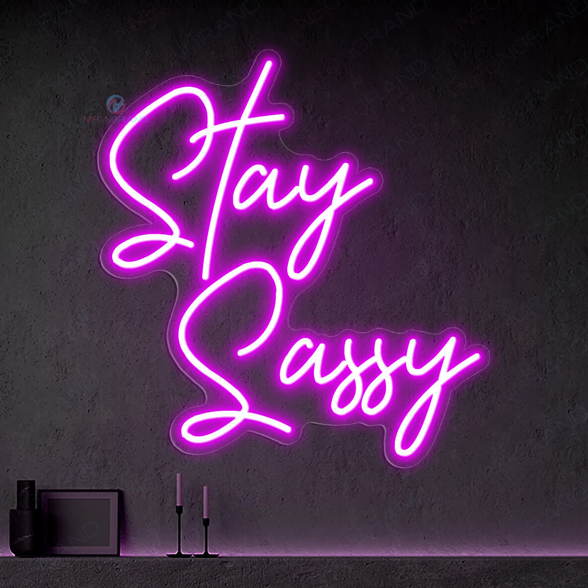 Stay Sassy Neon Sign Cool Neon Sign Party Led Light purple