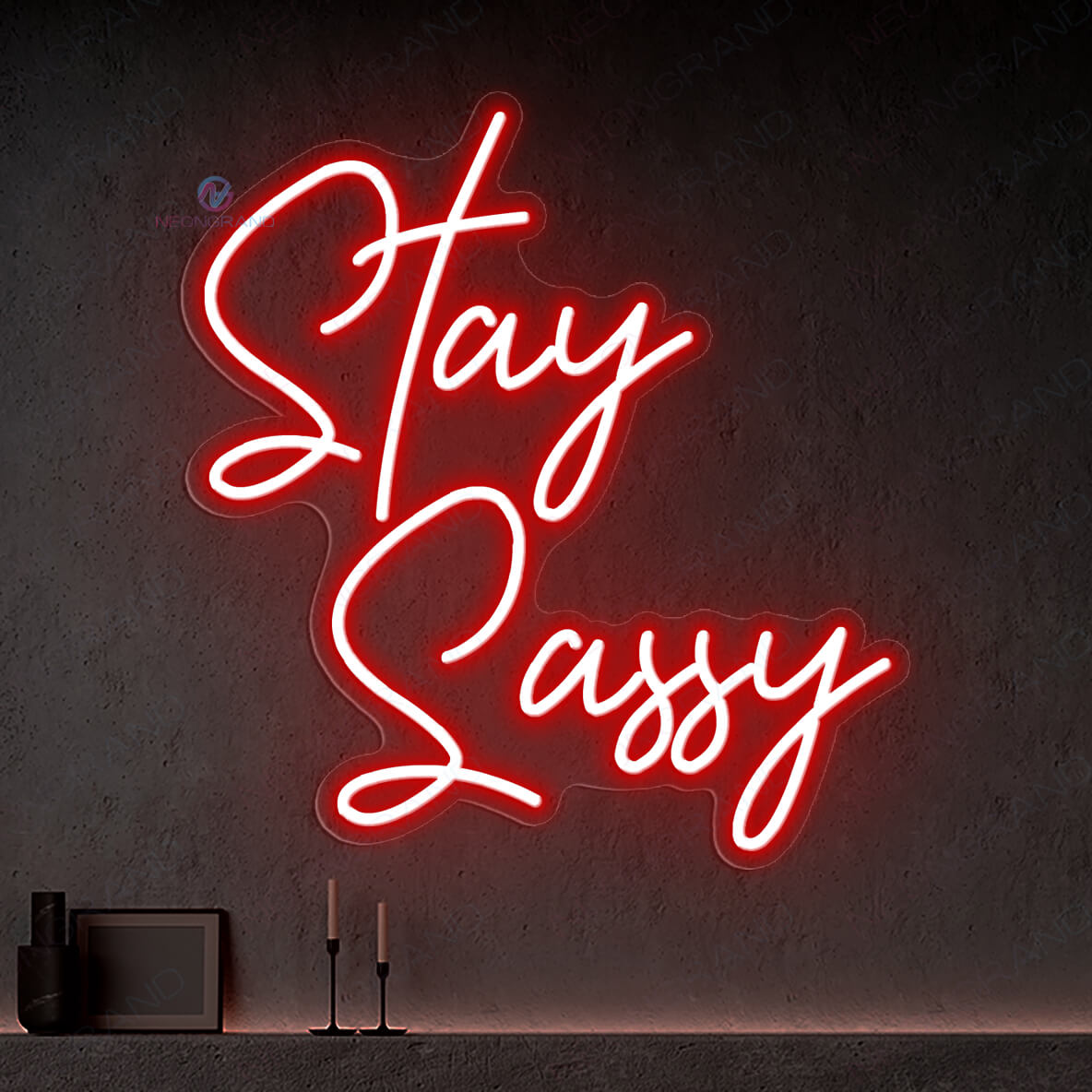 Stay Sassy Neon Sign Cool Neon Sign Party Led Light red