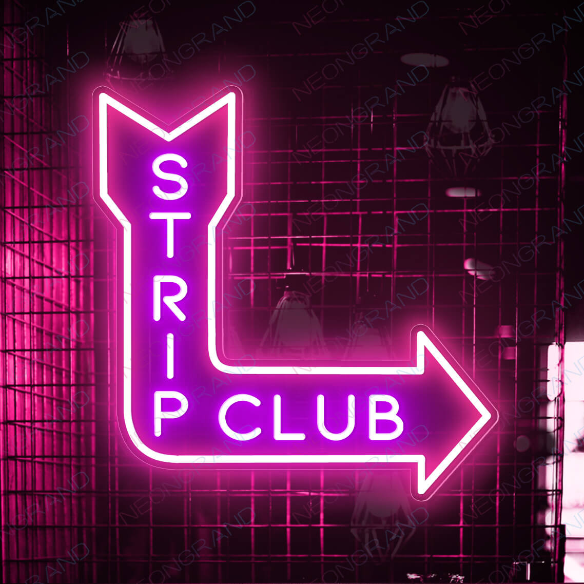 Strip Club Neon Sign Bar Led Light purple