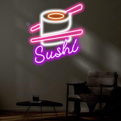 Sushi Neon Sign Food Japanese Led Light purple