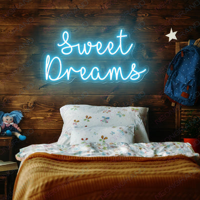 Sweet Dreams Neon Sign Led Light light blue