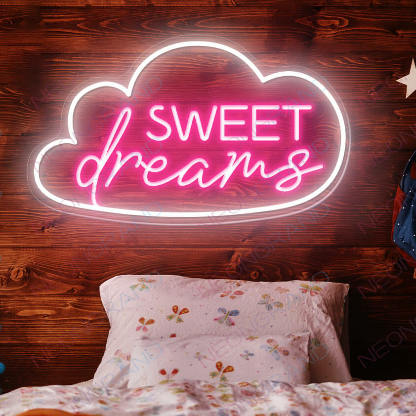 Sweet Dreams Neon Sign Pink Led Light pink