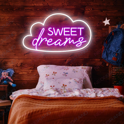 Sweet Dreams Neon Sign Pink Led Light purple