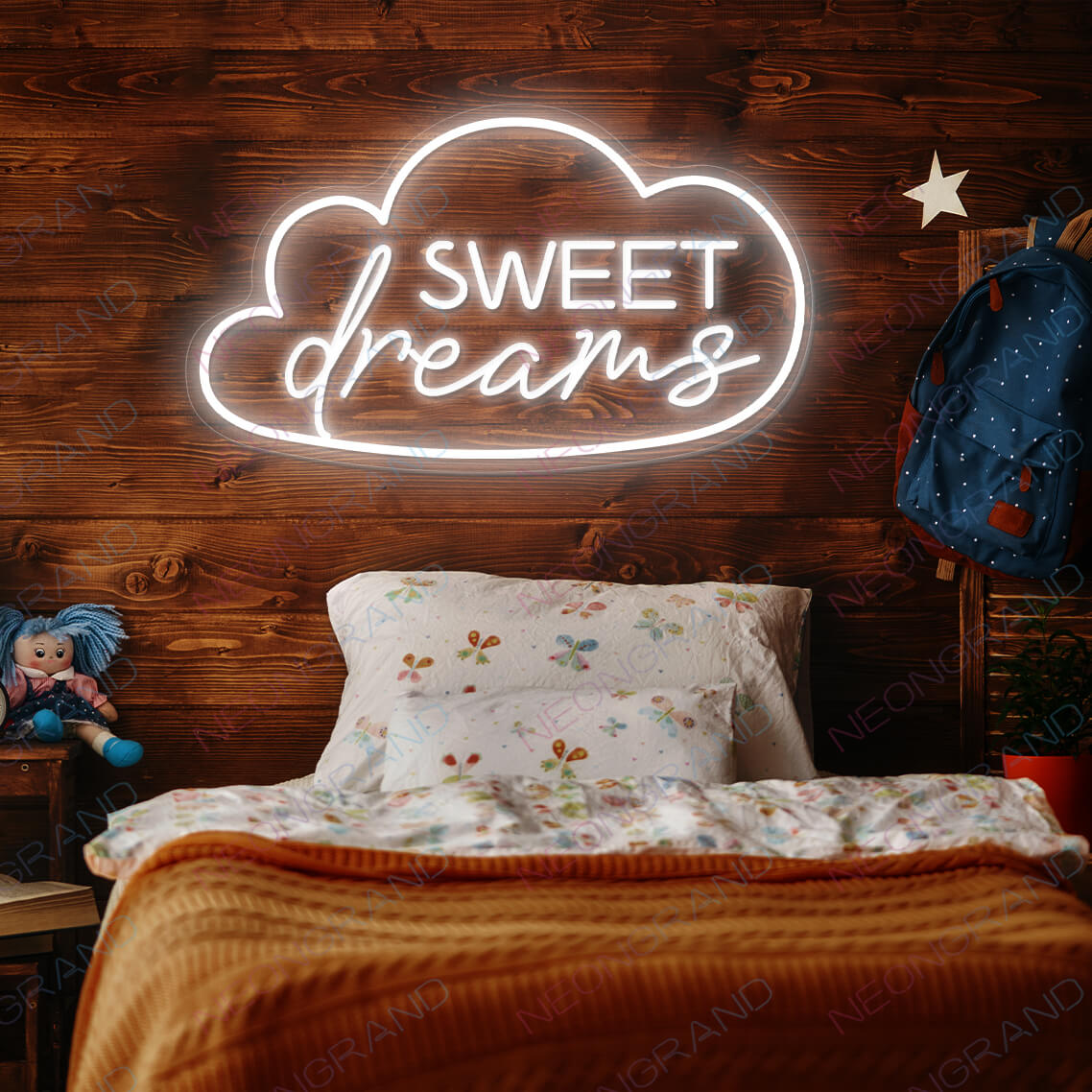 Sweet Dreams Neon Sign Pink Led Light white