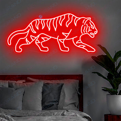 Neon Sign Tiger Animal Led Light red1