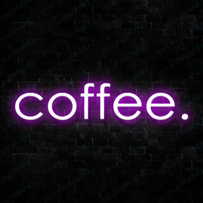 Coffee Neon Sign Led Light DarkViolet