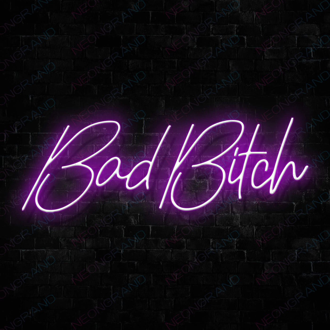 Bad Bitch Led Neon Sign Purple
