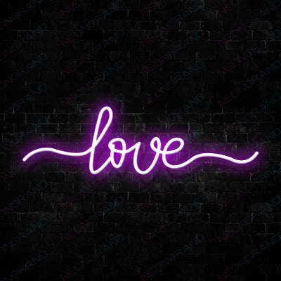 Love Neon Sign Led Light Purple