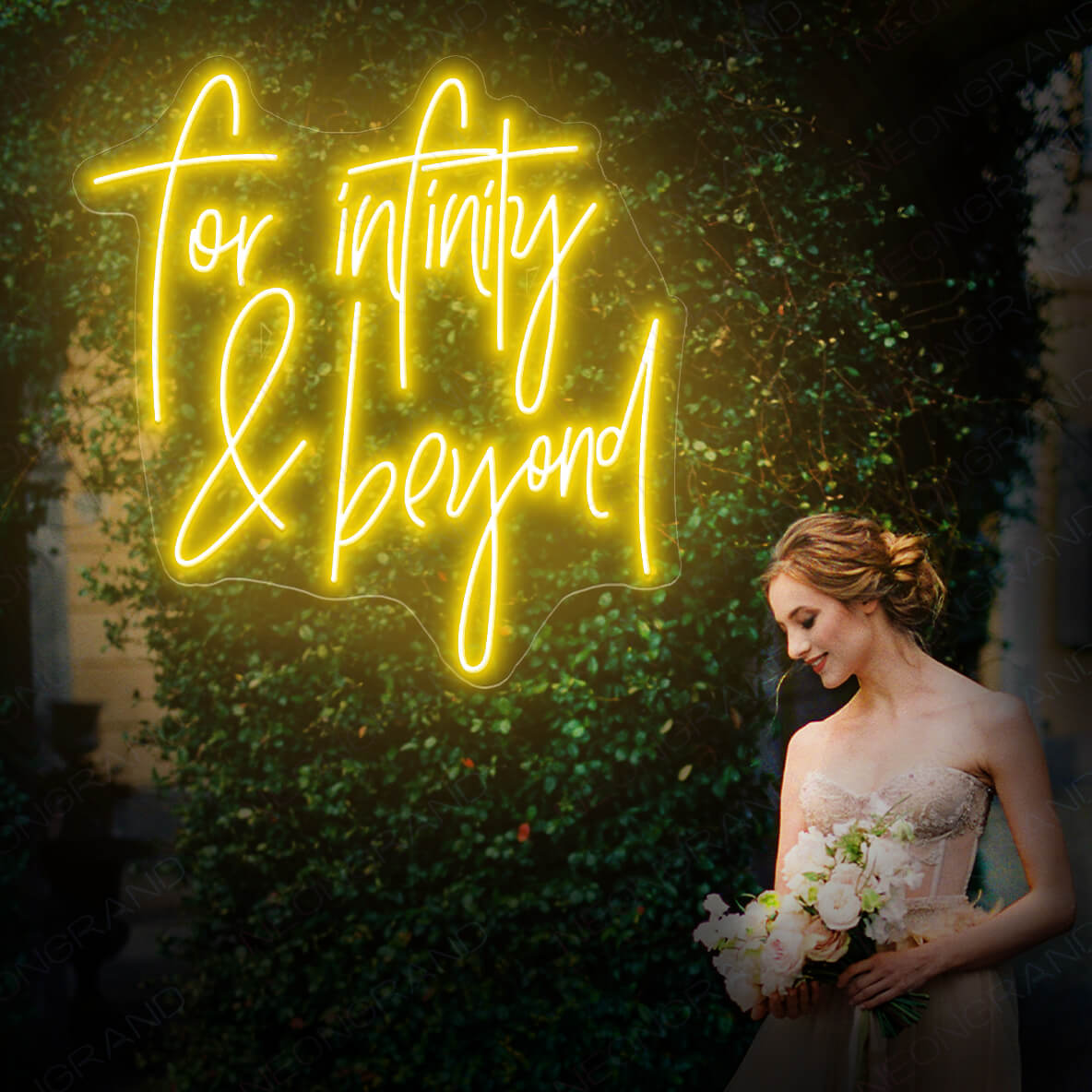 To Infinity And Beyond Neon Sign Led Light yellow 1