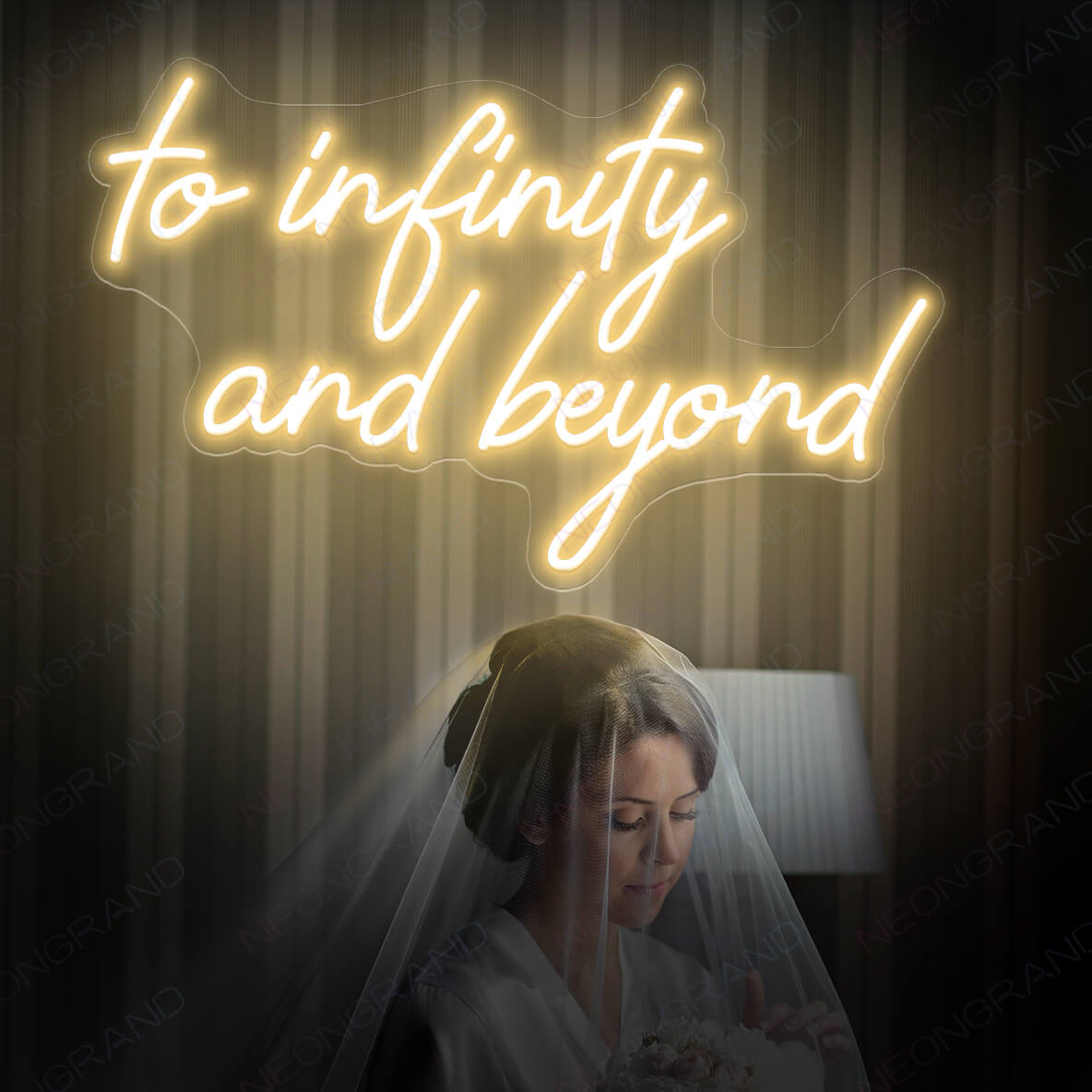 To Infinity And Beyond Neon Sign Love Led Light LightYellow