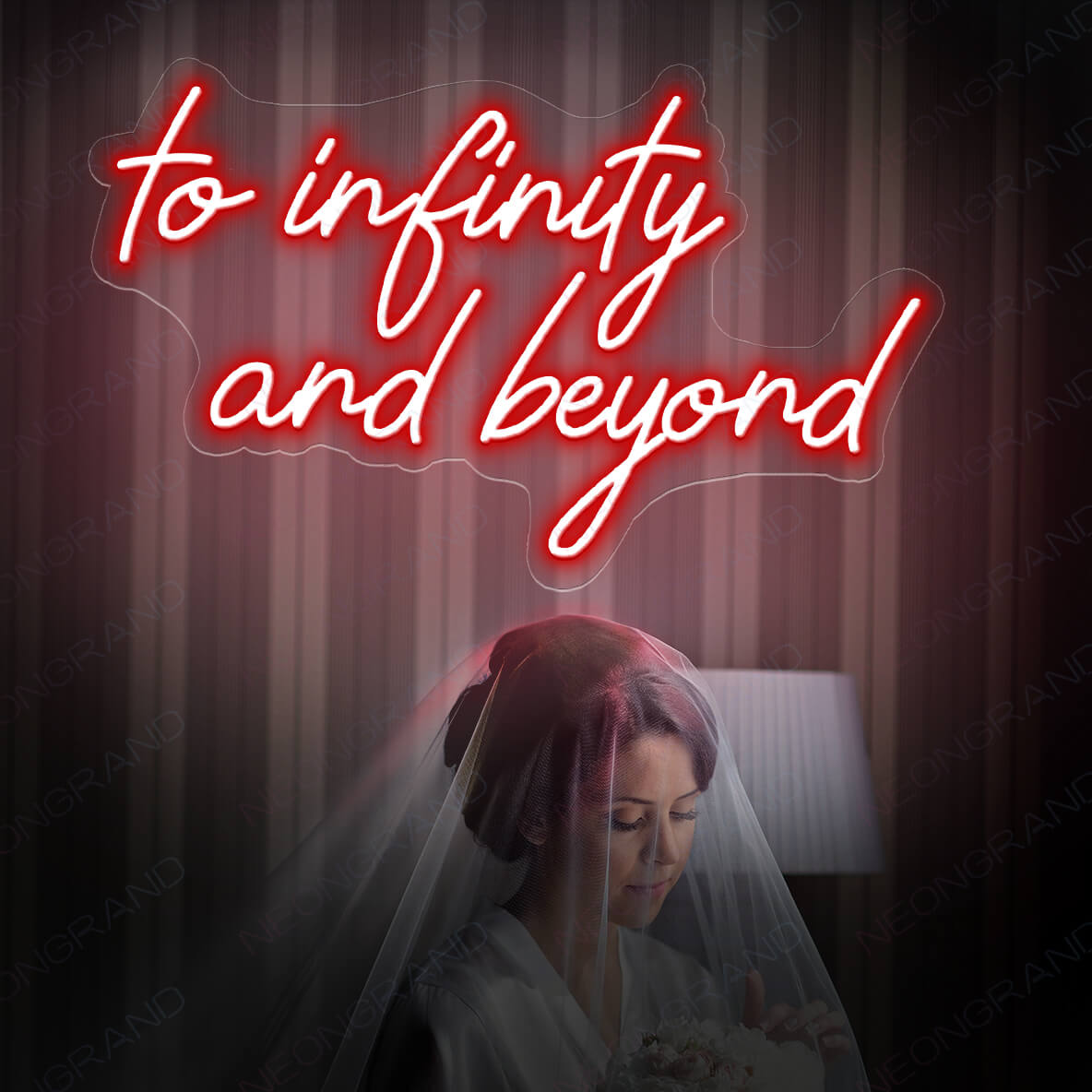 To Infinity And Beyond Neon Sign Love Led Light Red