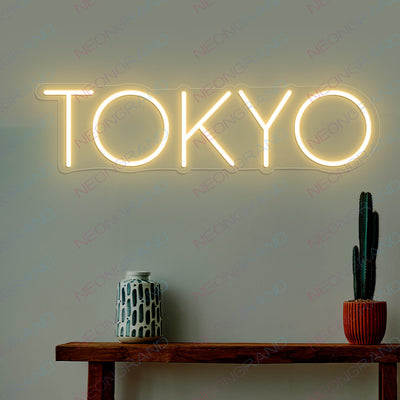 Tokyo Neon Sign Led Light, Japanese Neon Signs gold yellow
