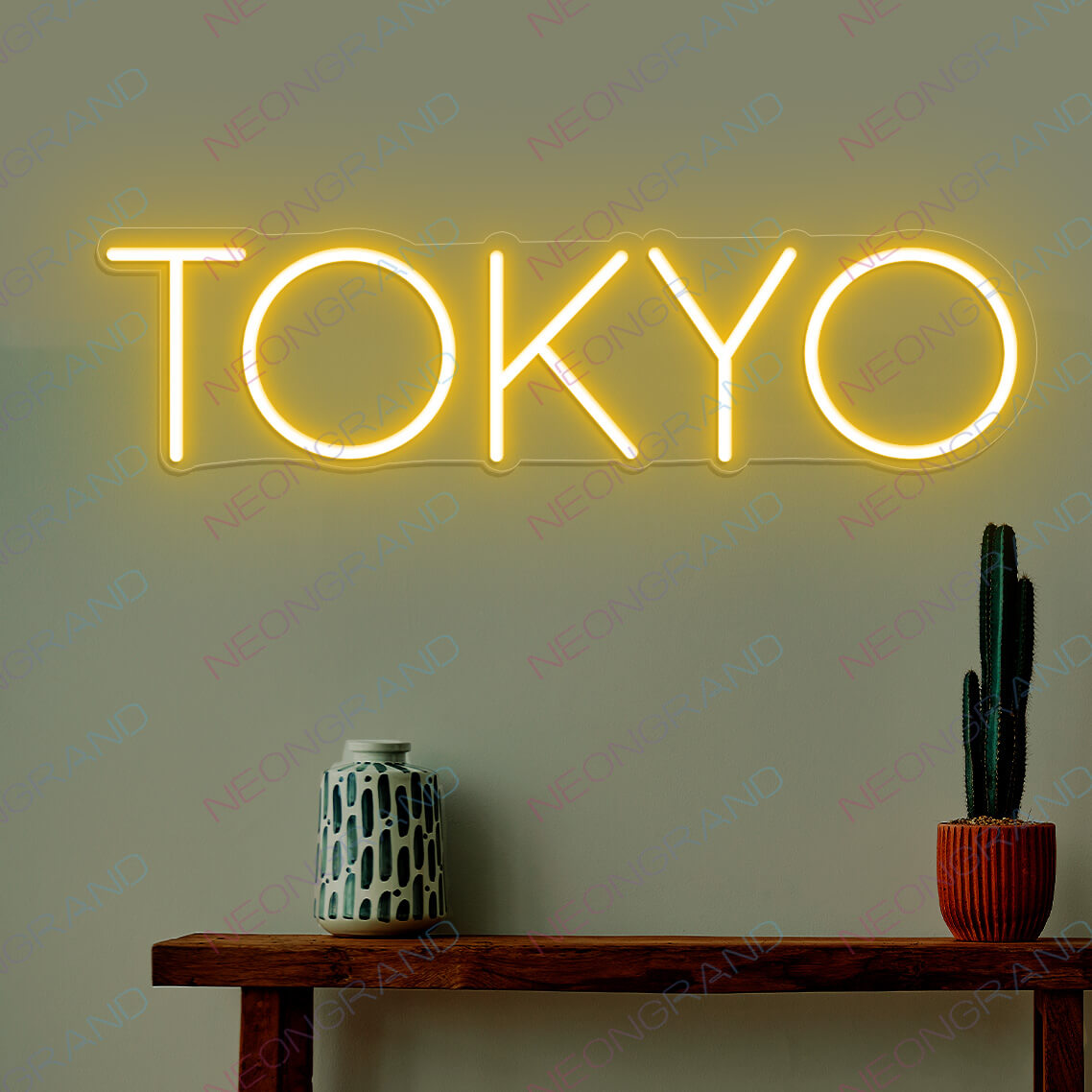 Tokyo Neon Sign Led Light, Japanese Neon Signs orange yellow