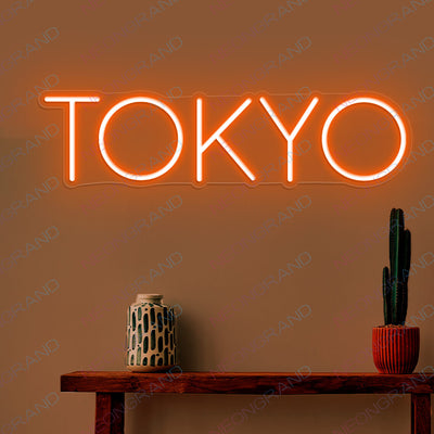 Tokyo Neon Sign Led Light, Japanese Neon Signs orange