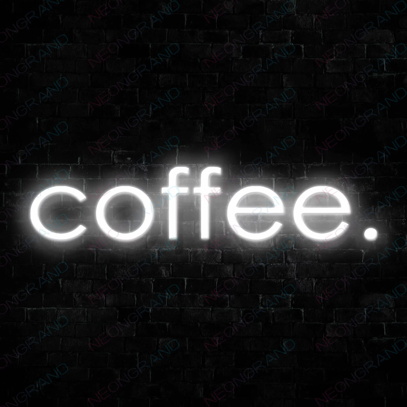 Coffee Neon Sign Led Light White