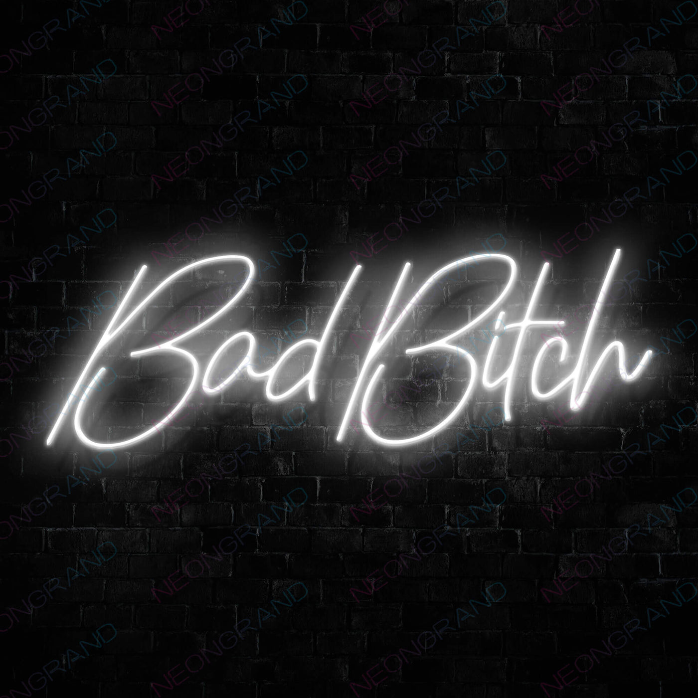 Bad Bitch Led Neon Sign White