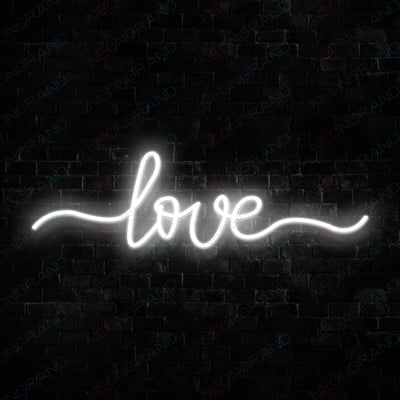 Love Neon Sign Led Light White