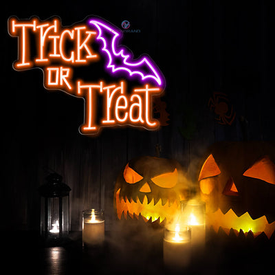 Trick Or Treat Neon Sign Halloween Led Light 1